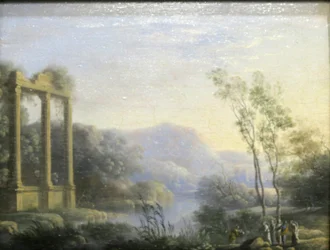 Landskab med Moses reddet fra vandet